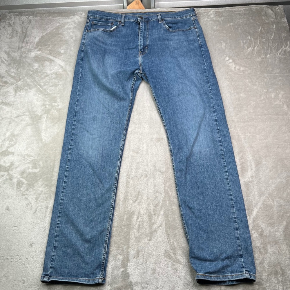 Levi's 506 Straight Jeans Mens 38x34 Blue Medium Wash Western Cowboy Denim Pants